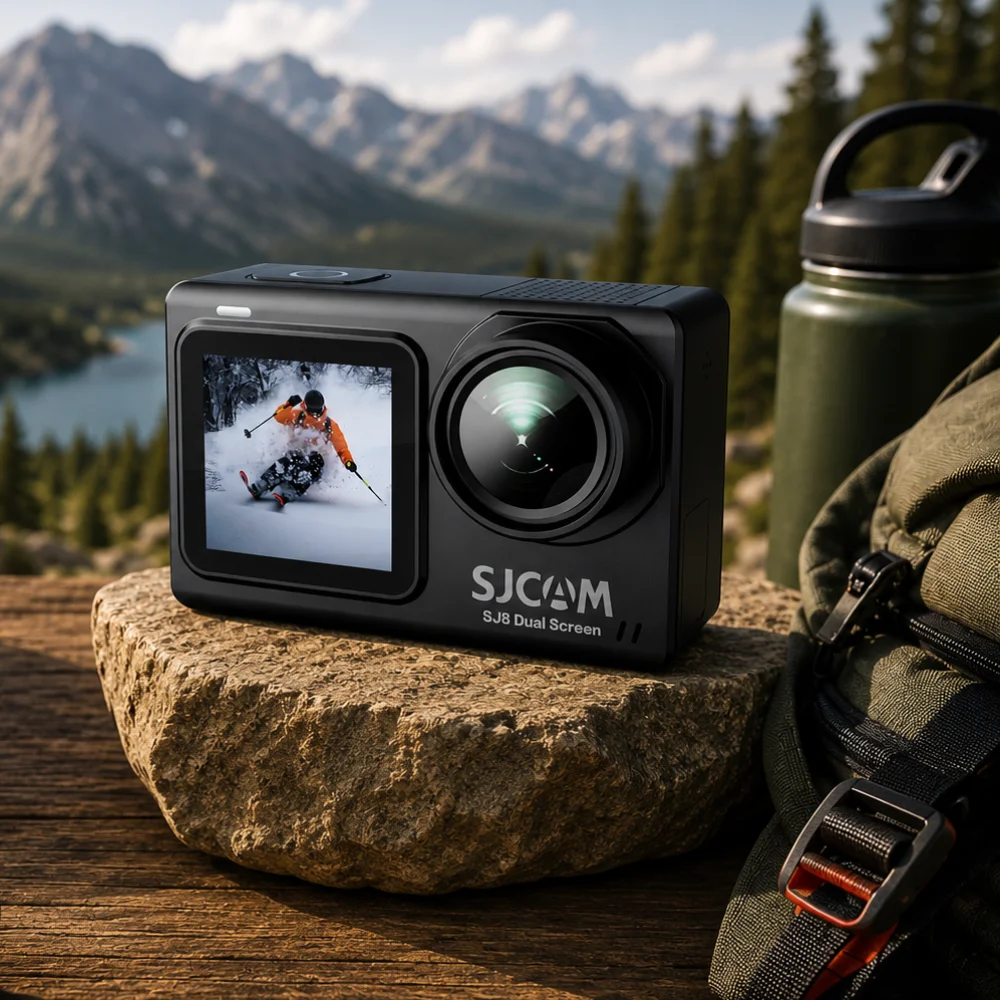 Câmera De Ação Sjcam Sj8 Dual Screen 12 Mp Wifi Preto
