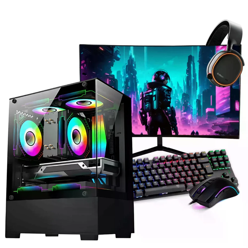 PC Gamer Completo Ryzen 5 5600gt, 16gb Ddr4, SSD 240GB, 400w 80 Plus, Crisepc2-e