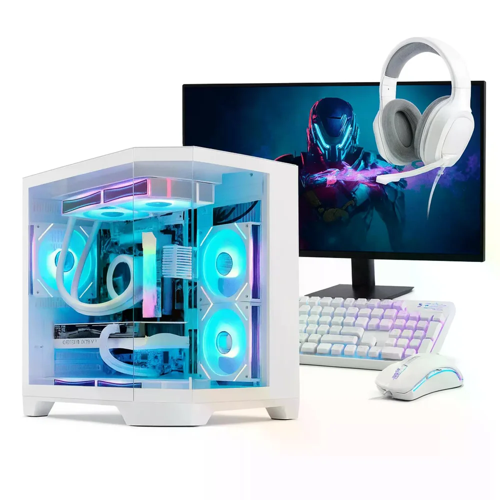 PC Gamer Completo Ryzen 5 5600gt, 16gb Ddr4, SSD Nvme 500gb, 500w 80 Plus, PChayn04-e