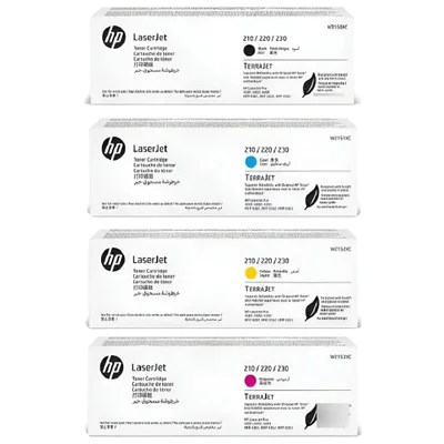 Kit Hp 230x W2150x W2151x W2152x W2153x Toner Preto E Tricolor Para 4203dw 4303fdw
