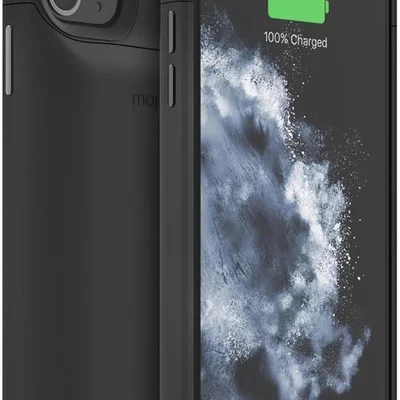 Capa Power Bank Carregamento Sem Fio Compatível 11 Pro Preta