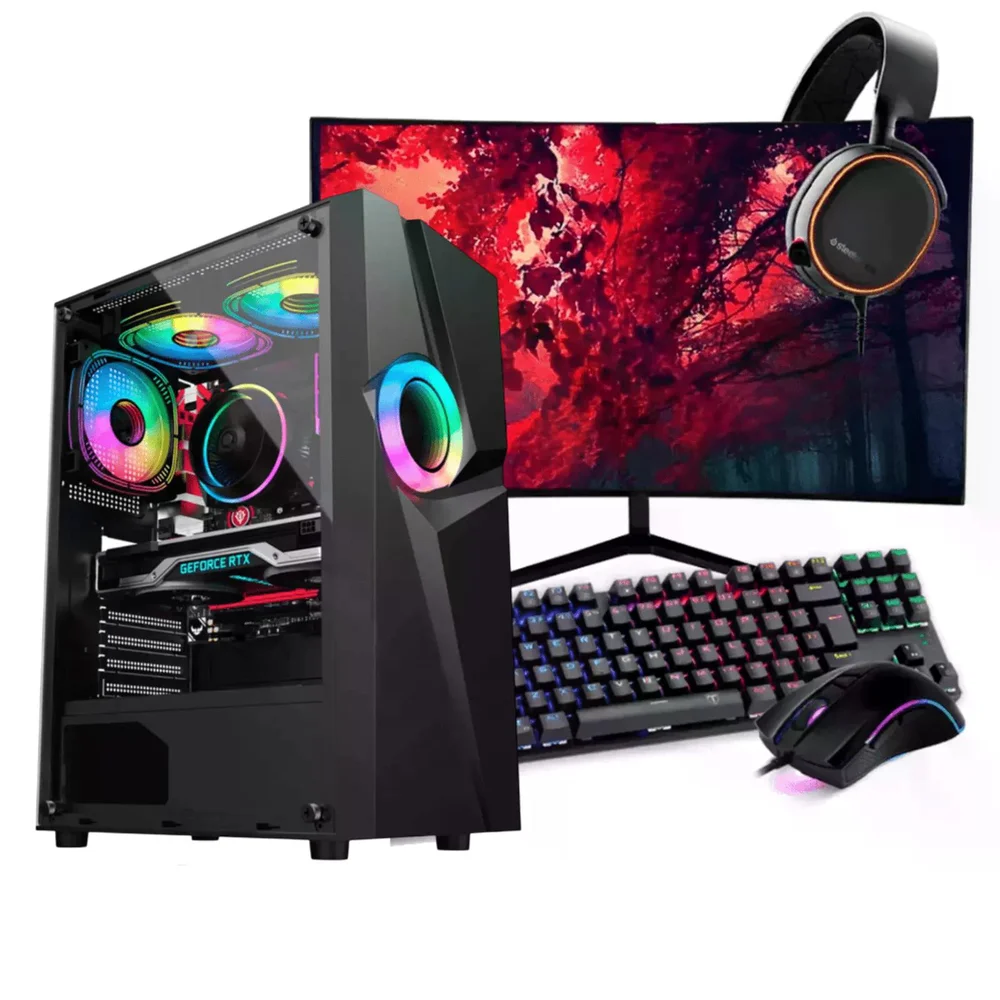 PC Gamer Completo Ryzen 5 5600gt, 16gb Ddr4, SSD 480GB, 500w 80 Plus, PCkm002-e