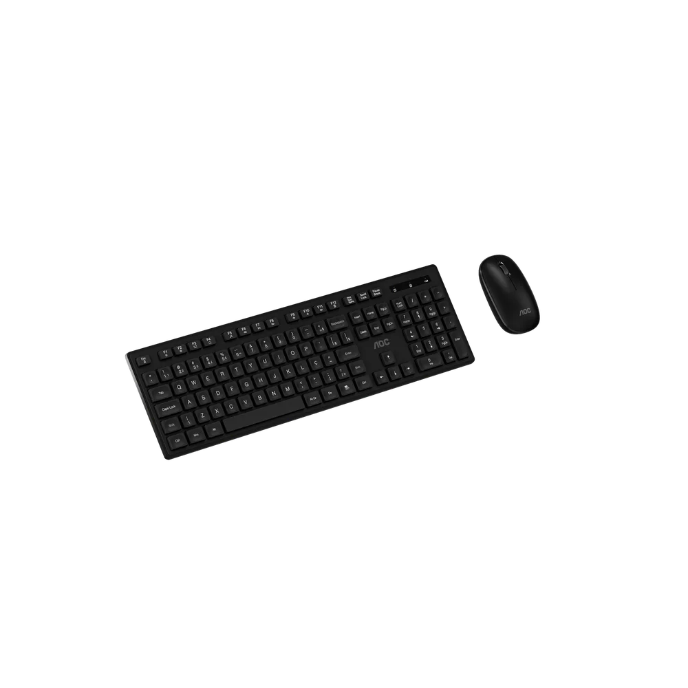 Imagem 4 de 5 do produto Kit Teclado E Mouse Sem Fio Aoc Abnt2 Ç Slim Lançamento