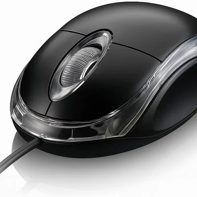 Mouse Òptico Preto Com Fio Notebook Smartphone PC Ka - 601