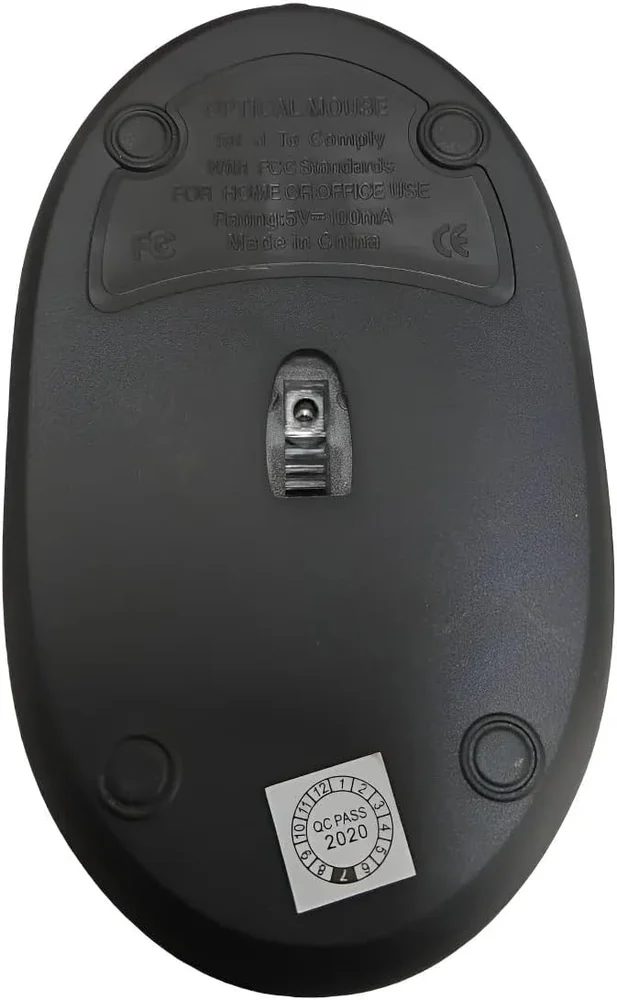 Imagem 3 de 4 do produto Mouse Òptico Preto Com Fio Notebook Smartphone PC Ka - 601