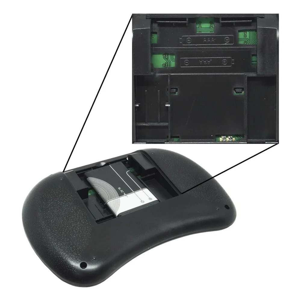 Imagem 5 de 5 do produto Mini Teclado Wireless Keyboard Com Touchpad Com LED Usb Android Console E Tv RGB