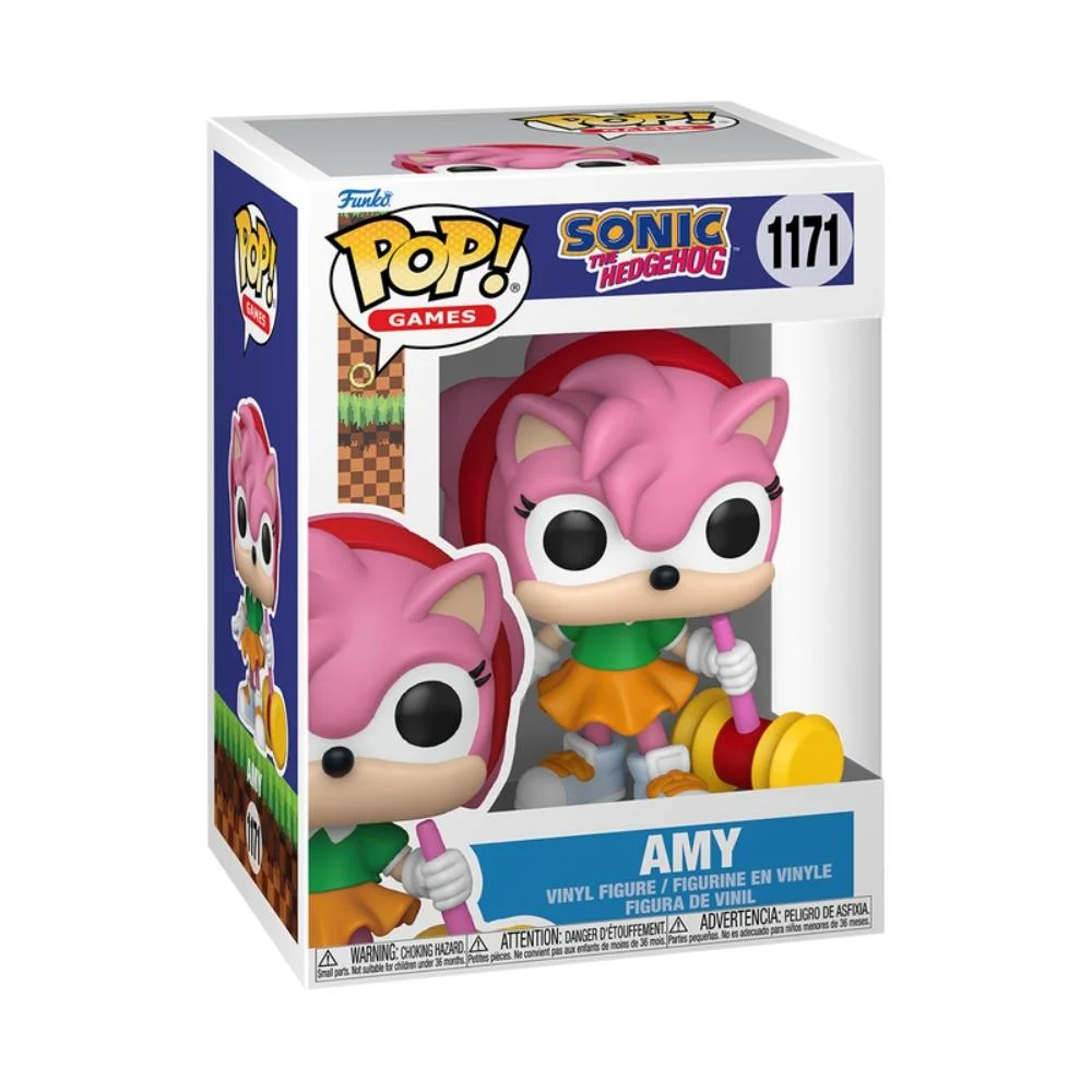 Imagem 5 de 5 do produto Boneco Funko Pop! Sonic The Hedgehog -  Amy Rose Com Chase