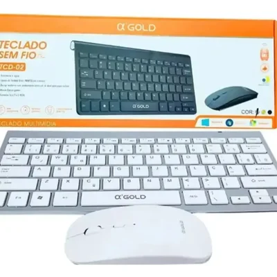 Kit Teclado E Mouse Sem Fio Slim