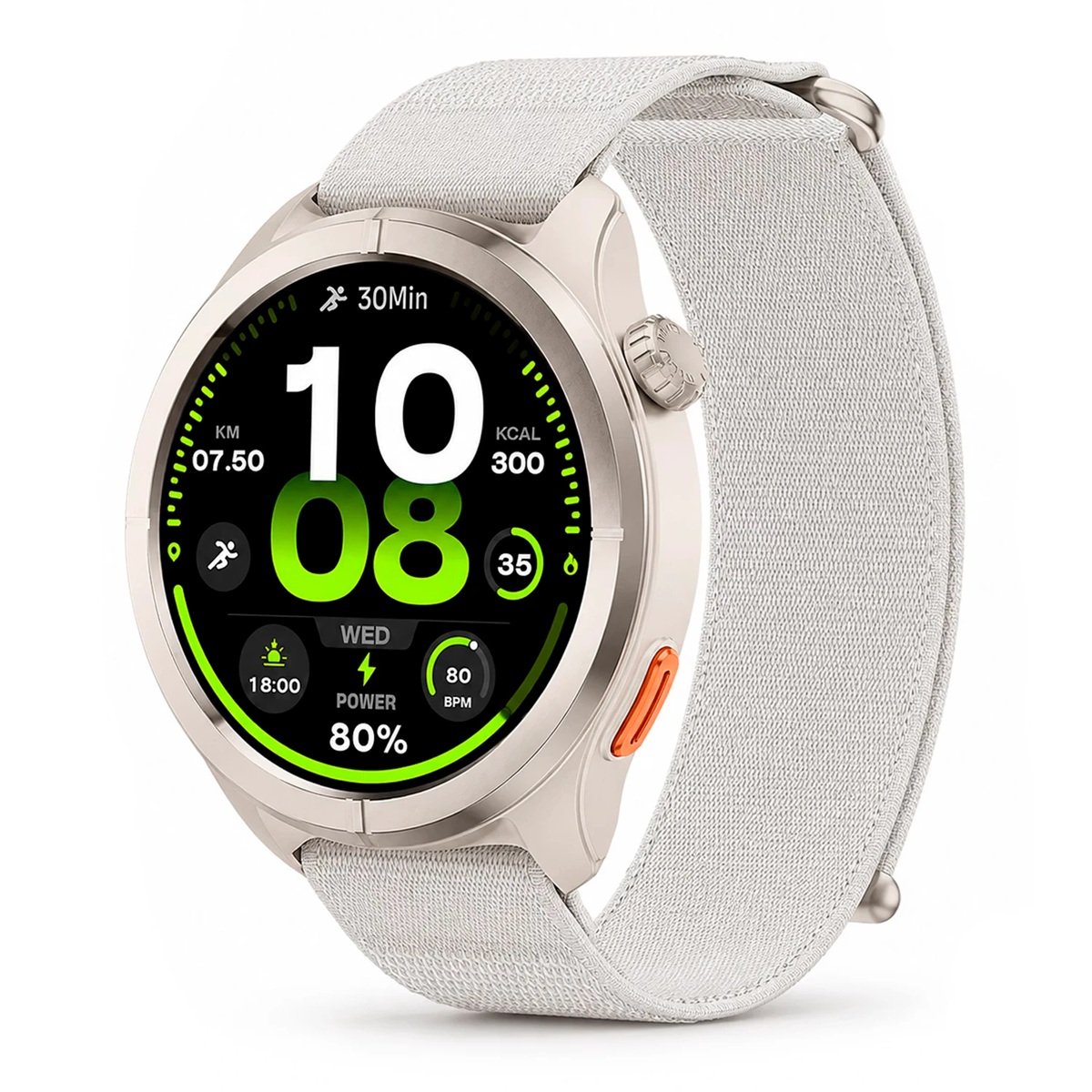 Smartwatch Haylou Solar Neo 2, Conexão Strava, Notificações, Chamadas, Assistente Voz - Prata