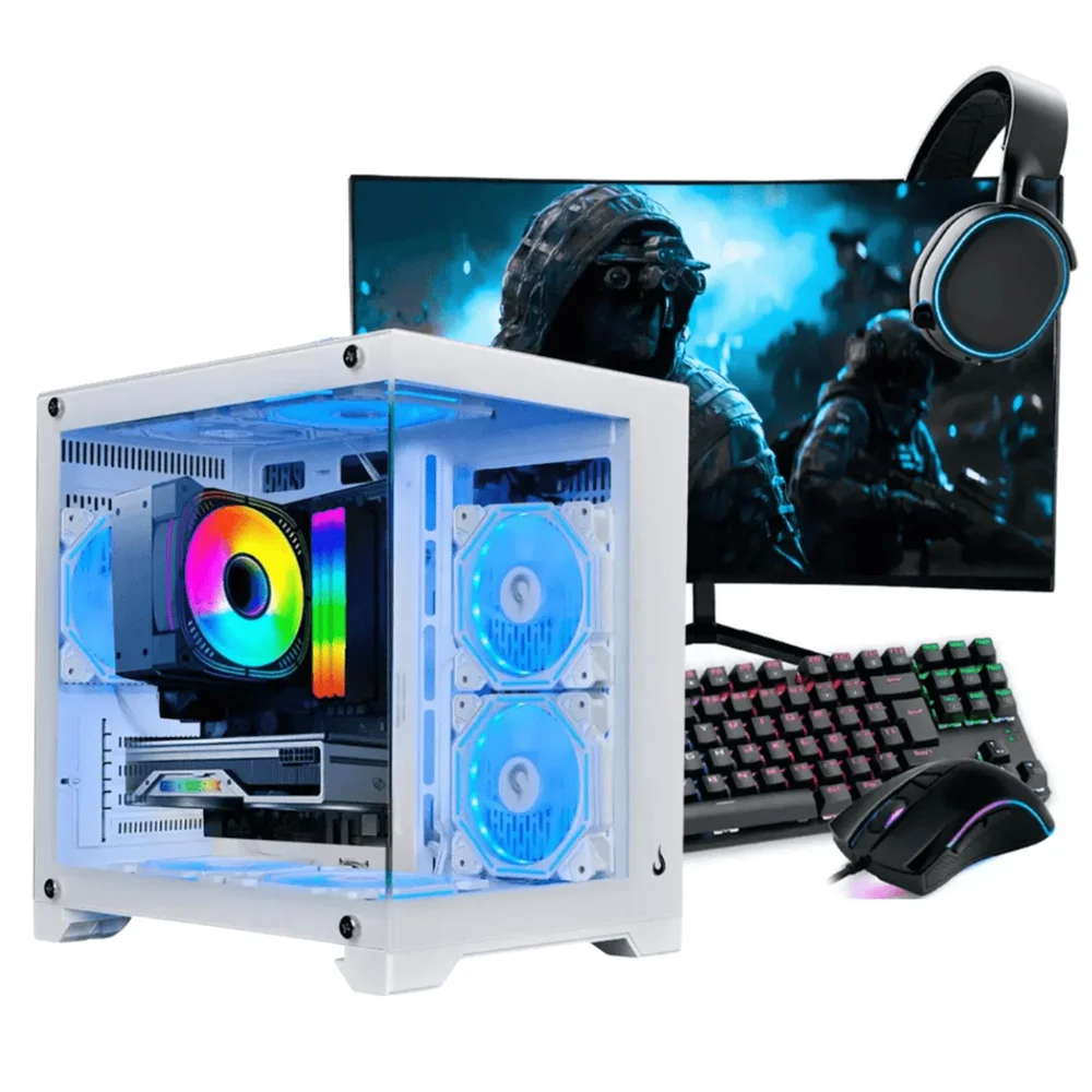 PC Gamer Completo Ryzen 5 5600gt, 16gb Ddr4, SSD Nvme 500gb, 500w 80 Plus, PCrise04-e