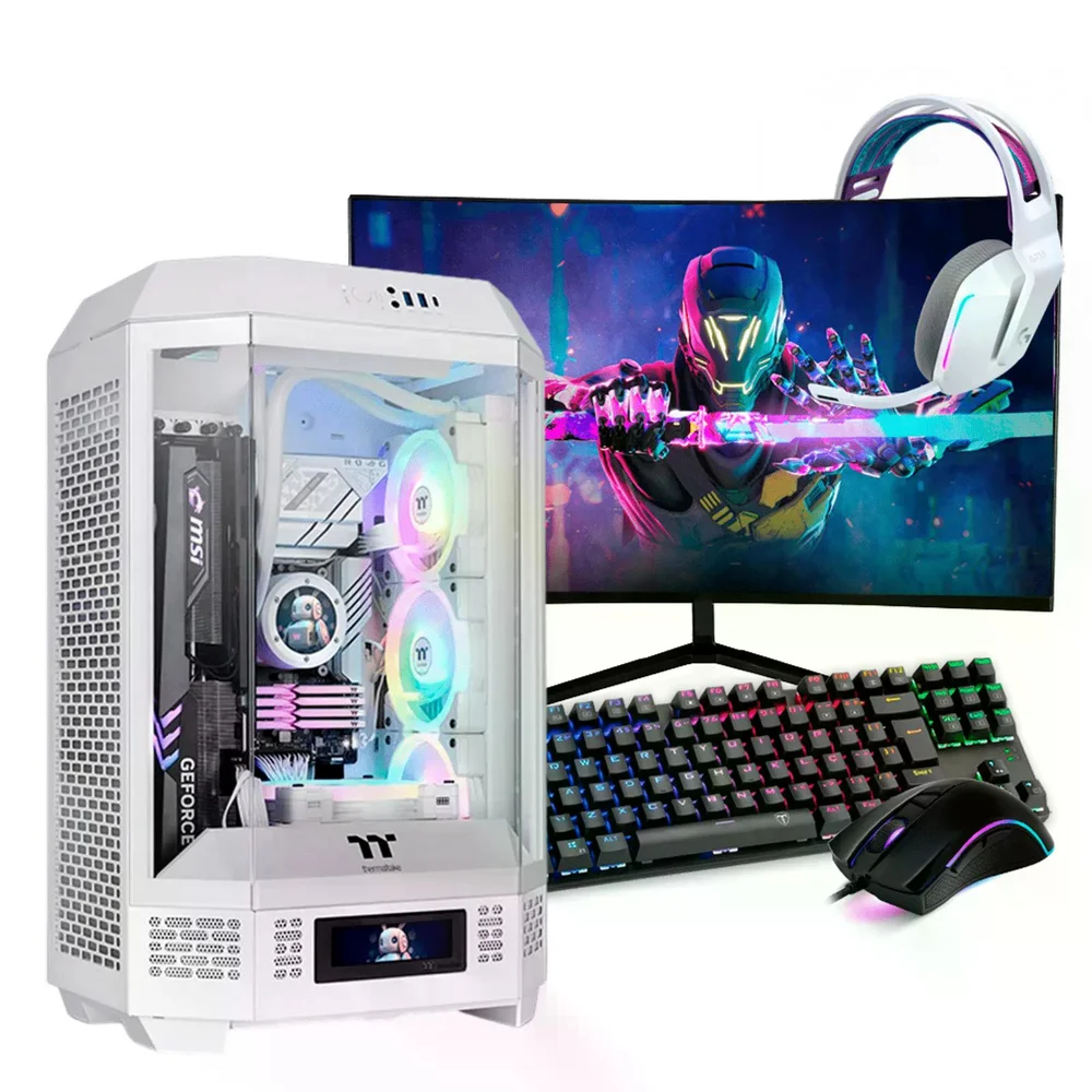 PC Gamer Completo Ryzen 5 7600x, RTX 5060, 16gb Ddr5 RGB, SSD Nvme 1TB, 700w 80 Plus, Rzyc68jt-e