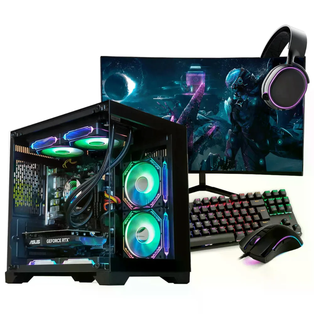 PC Gamer Completo Ryzen 5 8400f, RTX 5060, 16gb Ddr5, SSD Nvme 500gb, 600w 80 Plus, Aqm041-e