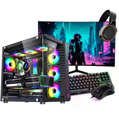 PC Gamer Completo Ryzen 5 5600x, RTX 5060 Ti, 16gb Ddr4 RGB, SSD Nvme 1TB, 700w 80 Plus, Cbm1zw9g-e