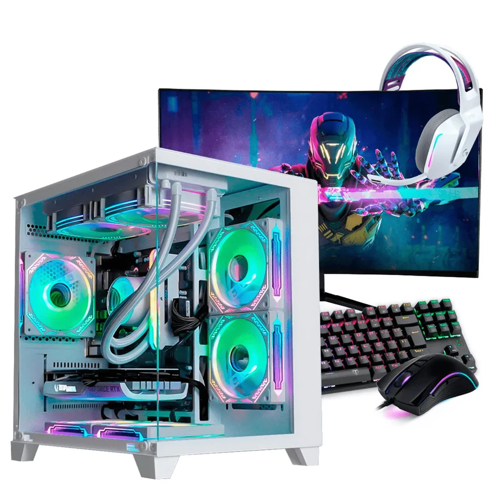 PC Gamer Completo Ryzen 5 8400f, Rx 9060 Xt, 16gb Ddr5, SSD Nvme 500gb, 600w 80 Plus, Aqm0114-e