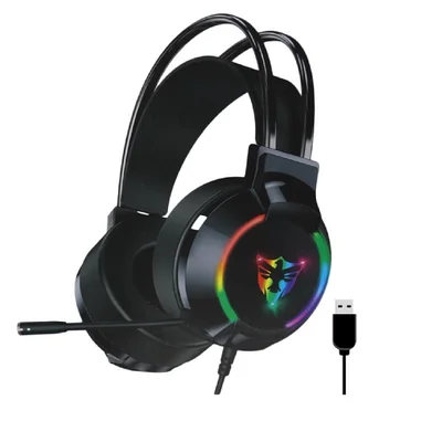 Fone Headset Gamer Usb Sate Ae-304 Gaming RGB