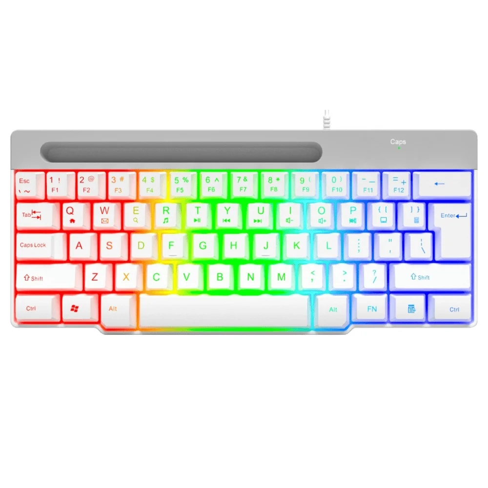 Imagem 3 de 4 do produto Kit Gamer Brx G089w Teclado Mouse E Pad Branco