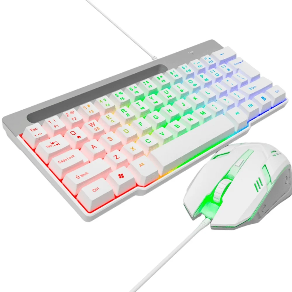 Imagem 4 de 4 do produto Kit Gamer Brx G089w Teclado Mouse E Pad Branco