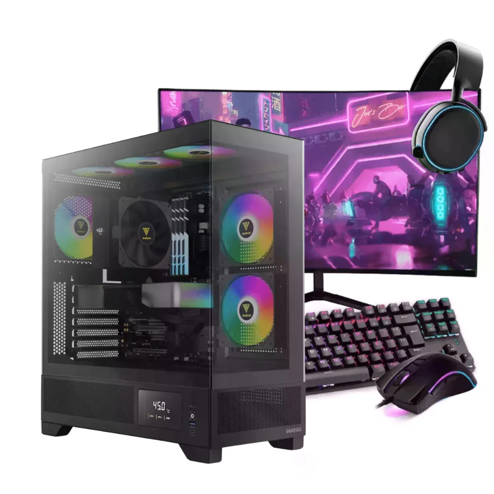 PC Gamer Completo Ryzen 7 9800x3d, RTX 5070, 16gb Ddr5, SSD Nvme 1TB, 700w 80 Plus, Am1061-e