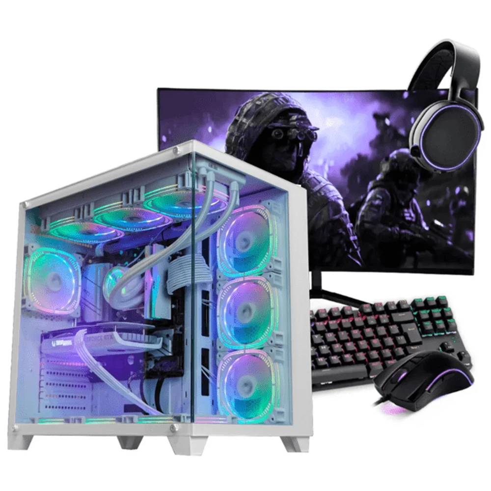 PC Gamer Completo Ryzen 7 9800x3d, RTX 5070, 16gb Ddr5, SSD Nvme 1TB, 700w 80 Plus, Aqg0111-e