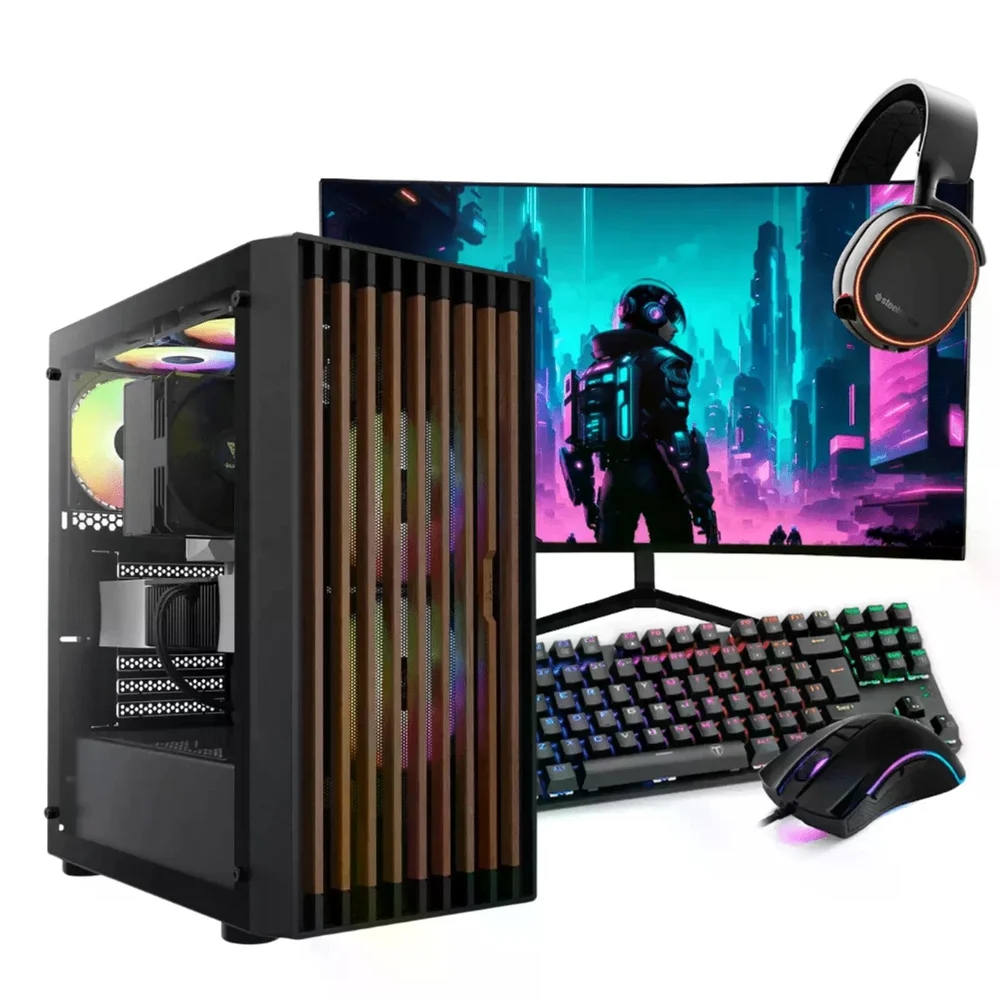 PC Gamer Completo Ryzen 7 9800x3d, RTX 5070, 16gb Ddr5, SSD Nvme 1TB, 700w 80 Plus, Gc4060-e