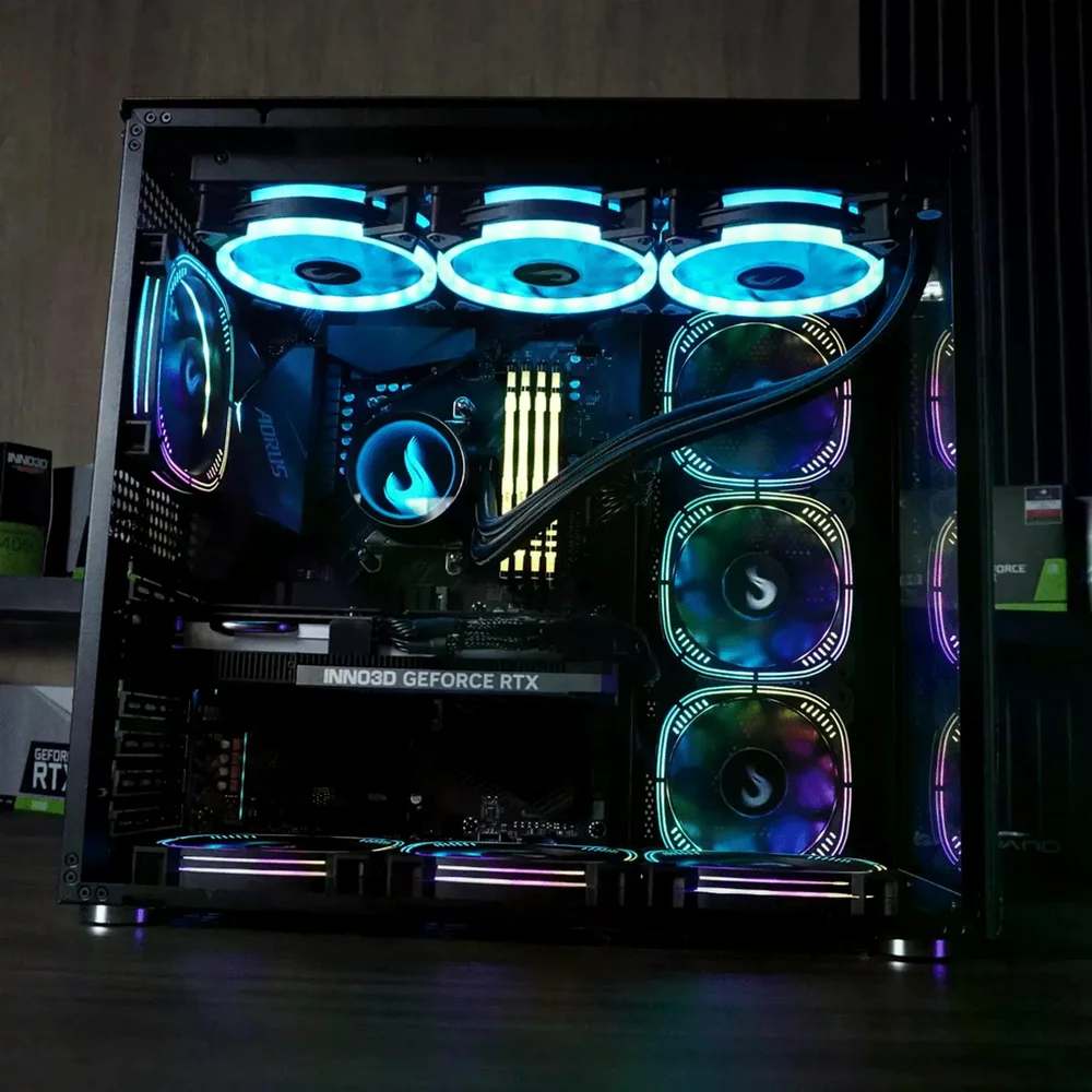 PC Gamer Ryzen 7 5700x, RTX 5060, 32gb RGB Ddr4, SSD Nvme 1TB, 700w 80 Plus, Full Black, Hrnfwhm6-e - view 3