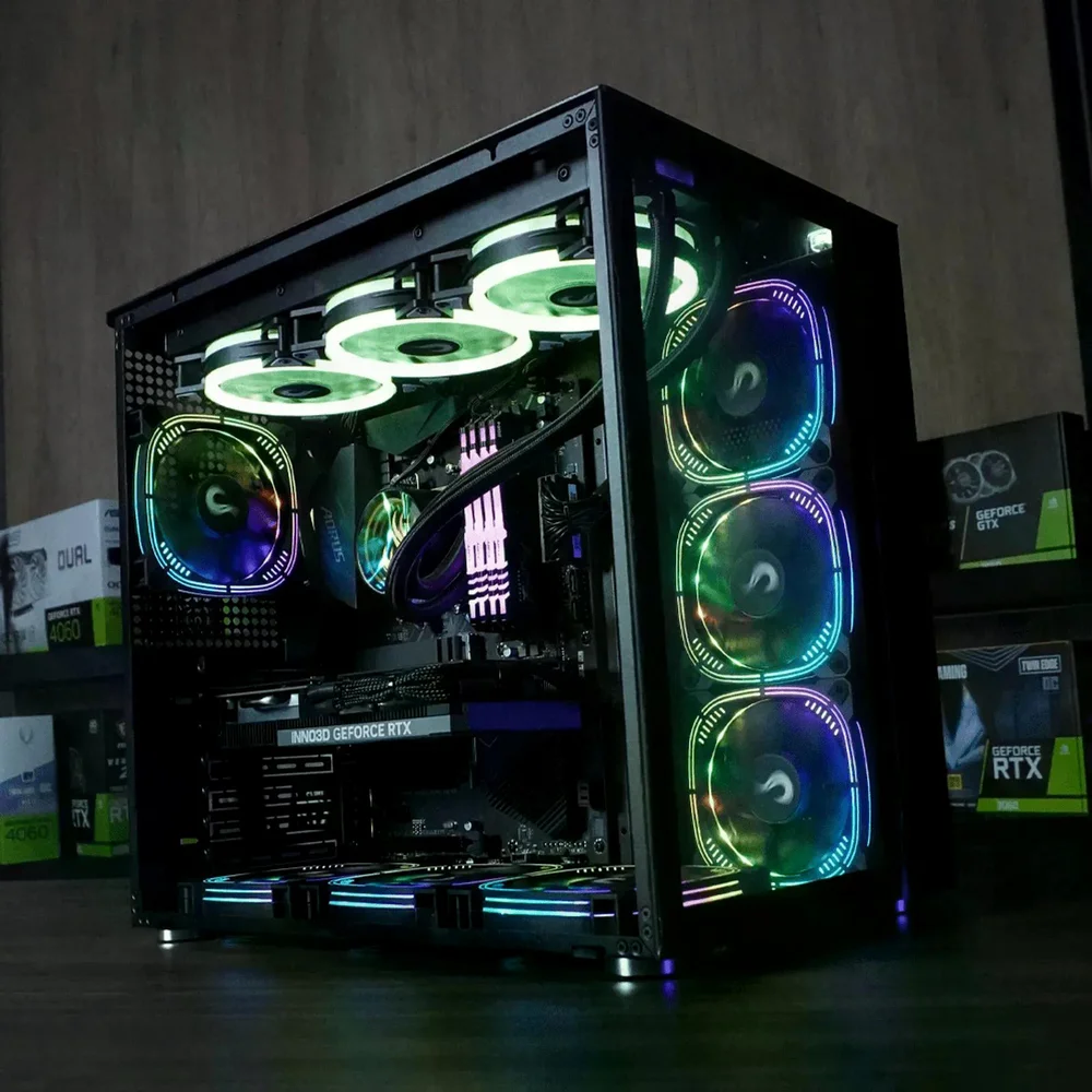 PC Gamer Ryzen 7 5700x, RTX 5060, 32gb RGB Ddr4, SSD Nvme 1TB, 700w 80 Plus, Full Black, Hrnfwhm6-e - view 4