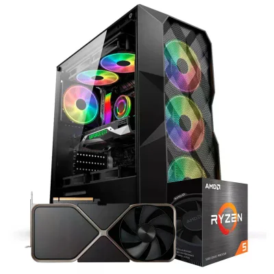 PC Gamer Ryzen 5 5500, RTX 3050, 16gb Ddr4, SSD 480GB, 600w 80 Plus