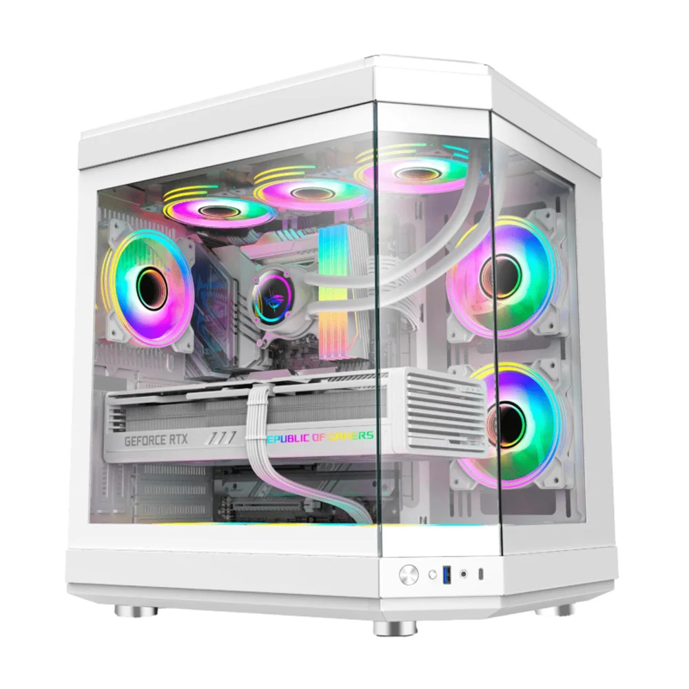 PC Gamer Ryzen 7 5800x, RTX 5060 Ti, 64gb RGB Ddr4, SSD Nvme 1TB, 700w 80 Plus, Full White, 2zcxfy1v-e