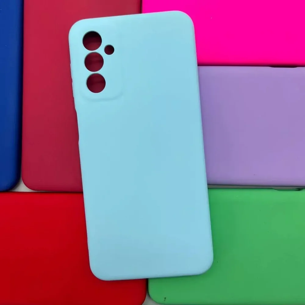 Imagem 4 de 5 do produto Capa Samsung A13 4g Silicone Aveludada Cores Marrom-claro Lisa