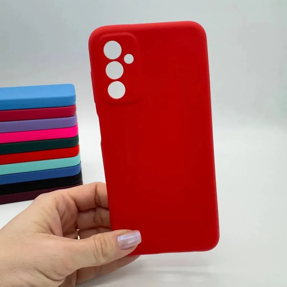 Imagem 5 de 5 do produto Capa Samsung A13 4g Silicone Aveludada Cores Marrom-claro Lisa
