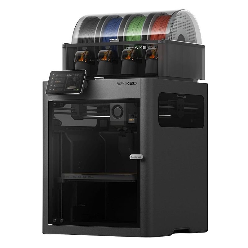 Impressora 3d Bambu Lab X2D Kit 110v Com Ams 2 Pro - Pf004-p+sa007-lv