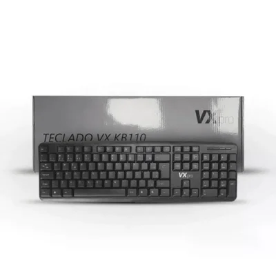 Teclado Vx Pro Vx Kb110, Abnt2, Com Fio, Preto, Kb110p71884