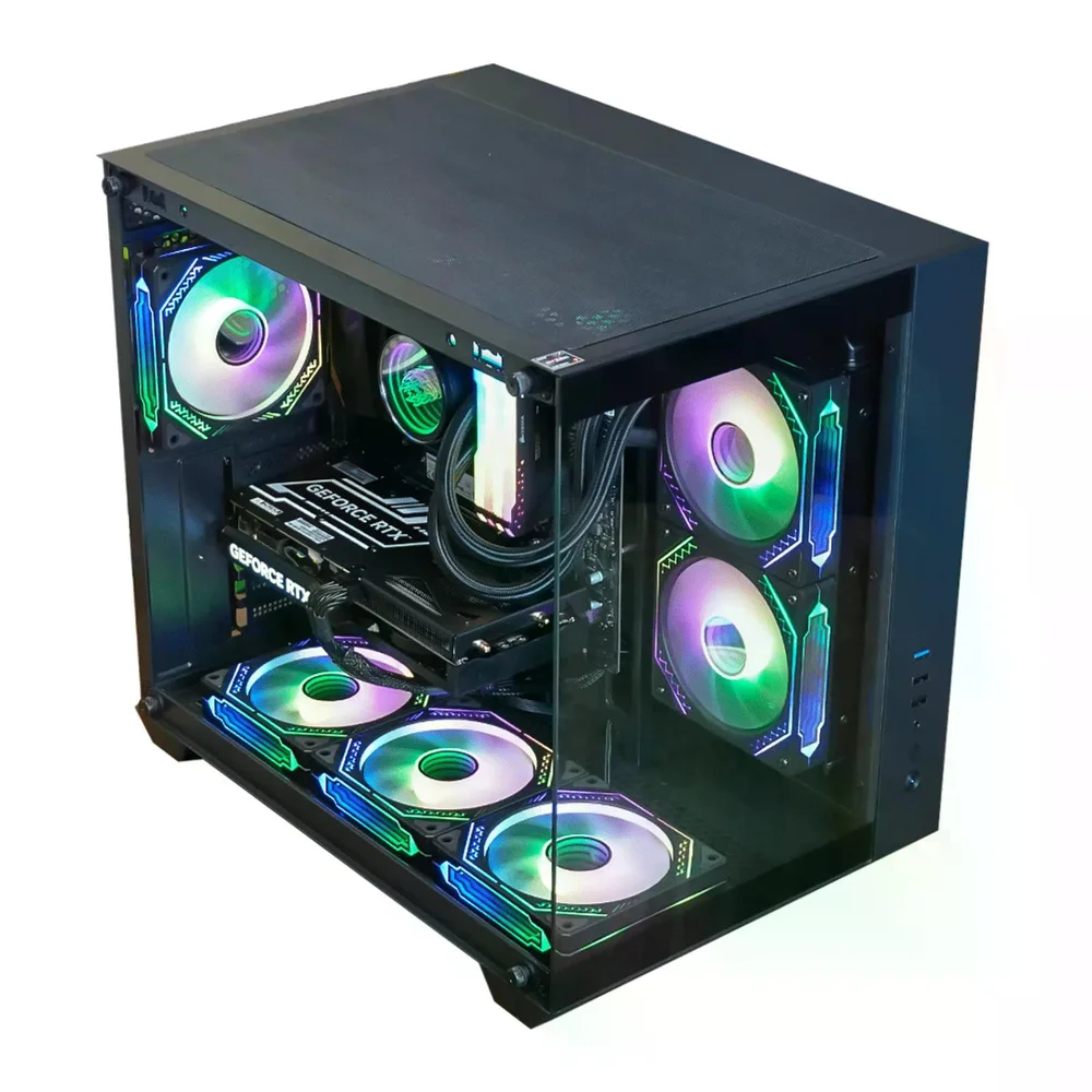PC Gamer Ryzen 5 5600x, RTX 5060 Ti, 16gb RGB Ddr4, SSD Nvme 500gb, 700w 80 Plus, Full Black, 4lm6dni3-e - view 3