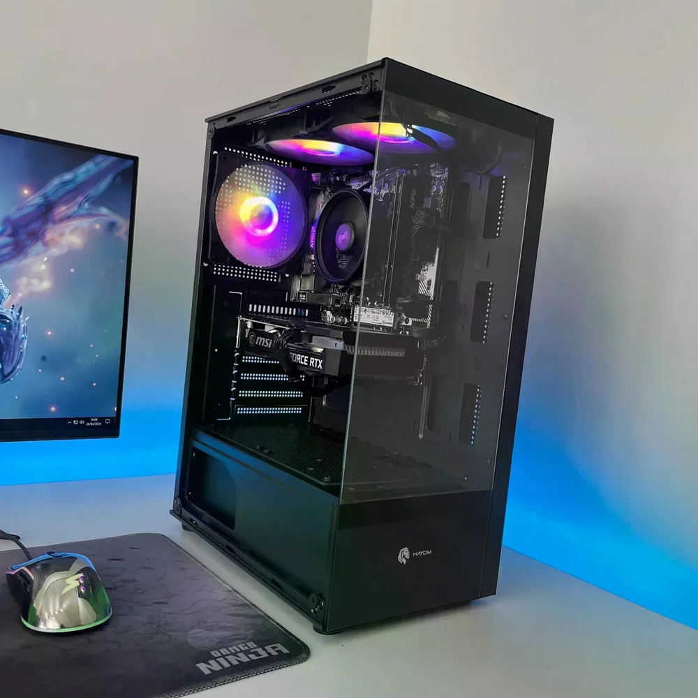 PC Gamer Ryzen 5 5600, RTX 5060, 16gb Ddr4, SSD Nvme 500gb, 600w 80 Plus, Ex00pa8u-e - view 4