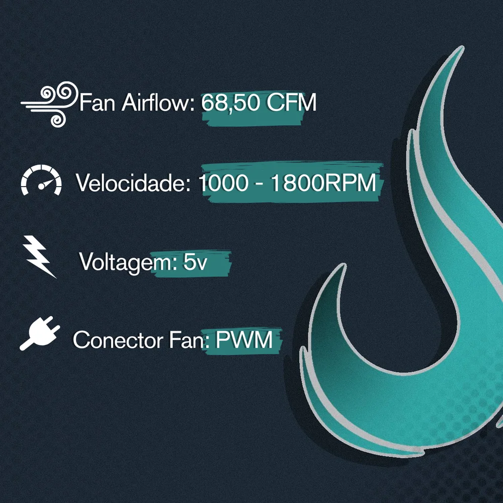 Fan Rise Mode Magneto X White ARGB 120mm 4P PWM 7