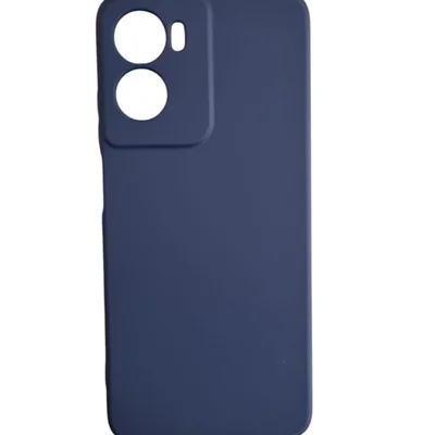 Capa Capinha Silicone Aveludada Para Motorola Moto G05 Azul Marinho