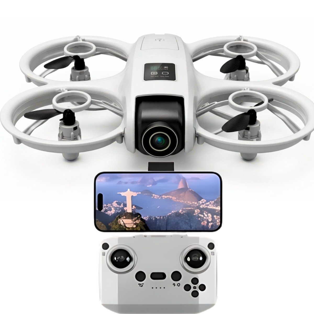 Drone D1 Pro Câmera Hd Wifi Controle Remoto Com Estabilização Fácil De Pilotar Para Iniciantes E Uso Profissional