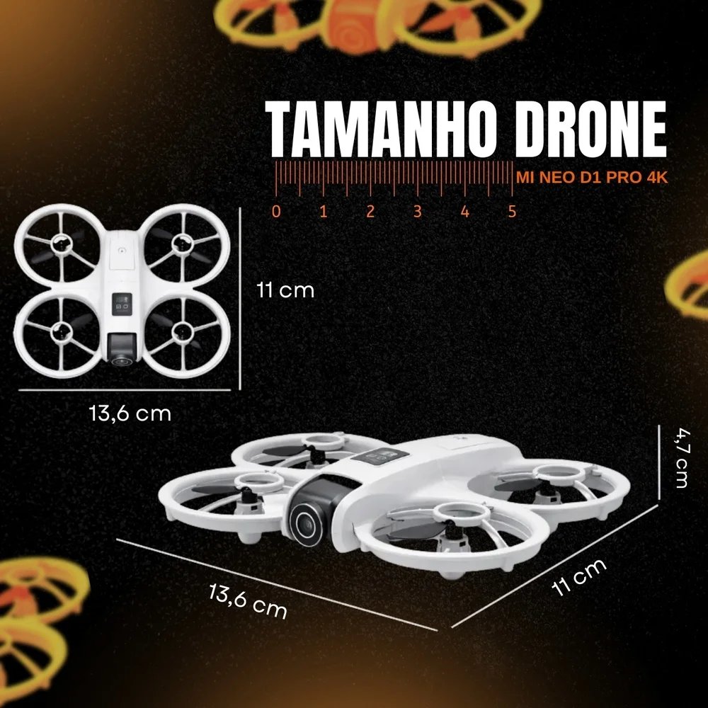 Imagem 4 de 5 do produto Drone D1 Pro Câmera Hd Wifi Controle Remoto Com Estabilização Fácil De Pilotar Para Iniciantes E Uso Profissional