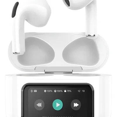 Fone De Ouvido Basike 6696 Com Visor Digital - Alta Qualidade Para Trabalho, Academia E Dia A Dia