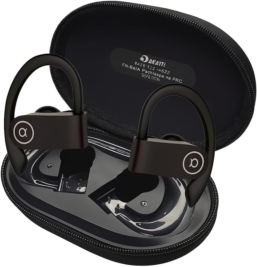 Fone Bluetooth 5.4 Esportivo Premium Com Microfone E Cancelamento De Ruído – 45h De Bateria, Ipx5 Resistente À Água, Gancho Ergonômico