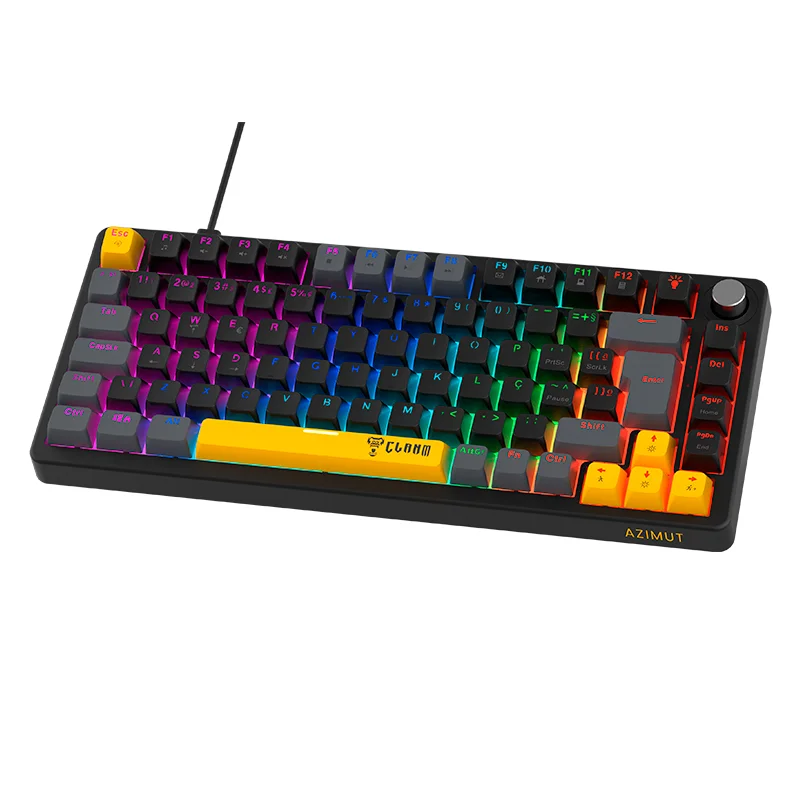 Imagem 5 de 5 do produto Teclado Gamer Meganico Azimut Nova - Preto - Clanm