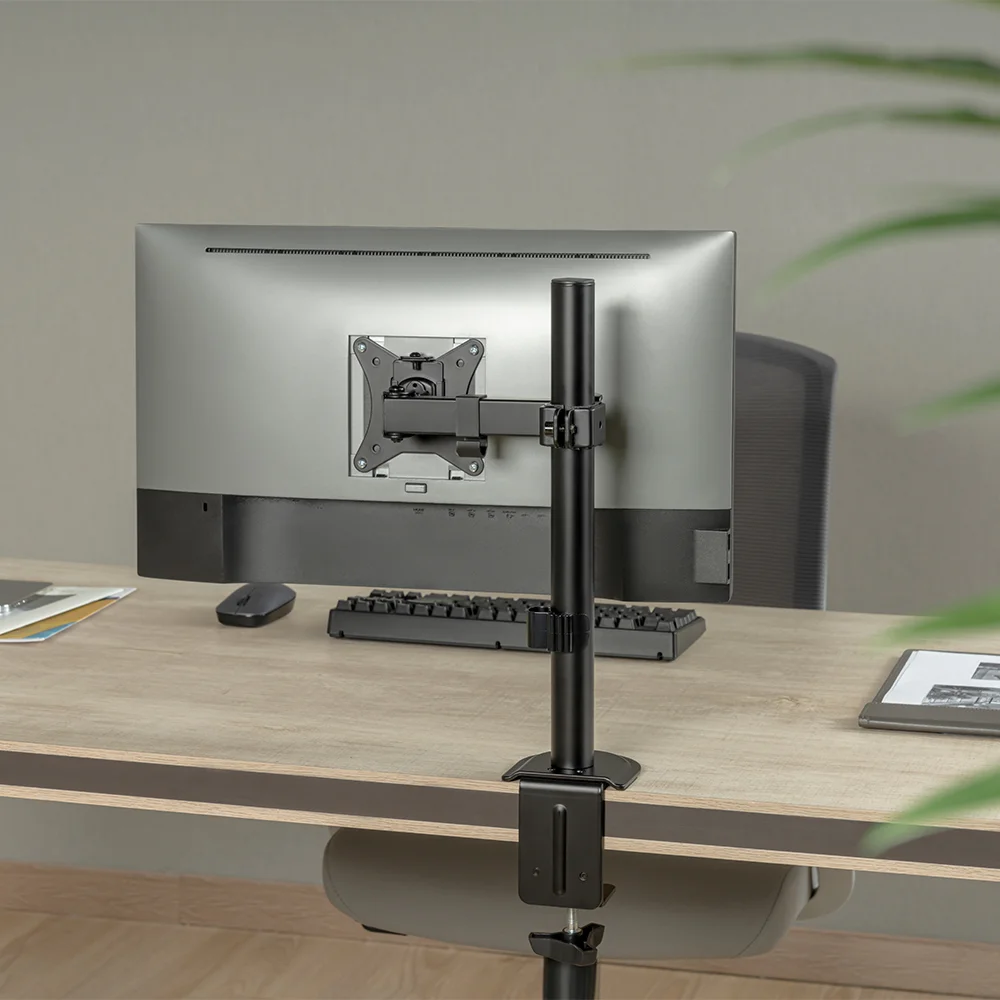 Imagem 3 de 5 do produto Suporte Monitor Life Grampo Passa-fio Vesa 17-32 9kg Preto