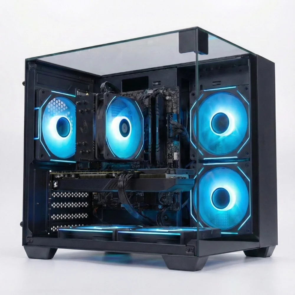 PC Gamer Completo Intel Core i5 6500, Radeon Rx 580 8GB, 16gb Ram, SSD 512gb Nvme, Fonte 600w, 5 Fans RGB, Monitor 23",preto -bluepc Storm Pgbp-sto127 - view 3