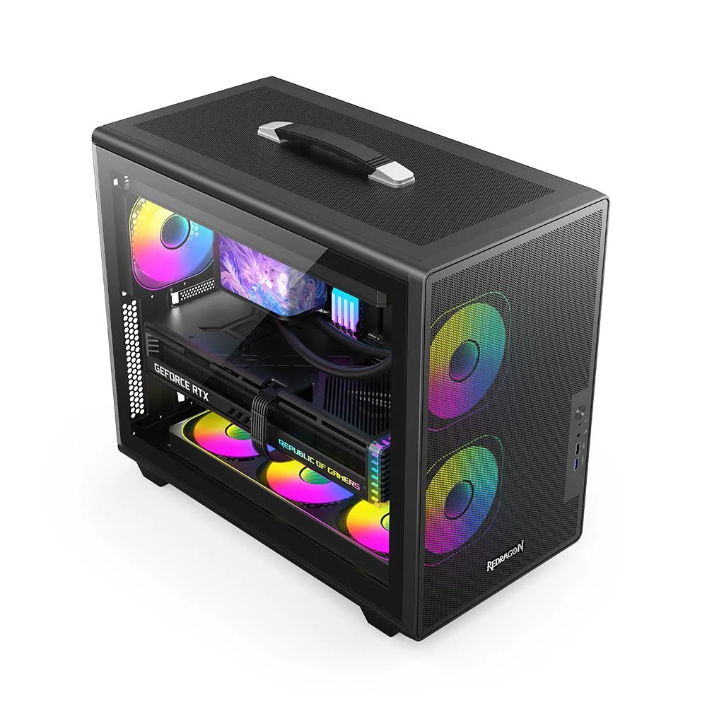 Imagem 2 de 5 do produto Gabinete Gamer Redragon Magic Box Atx Ca616b Preto