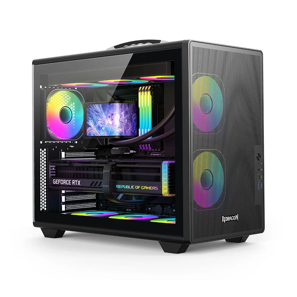 Imagem 4 de 5 do produto Gabinete Gamer Redragon Magic Box Atx Ca616b Preto