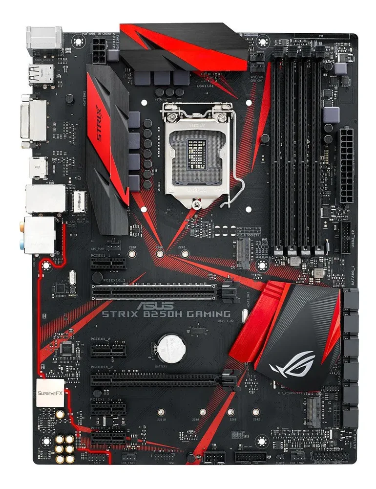 Placa Mae Asu Strix B250h Gaming LGA  1151 64gb 6-7ªgeraçao Win11 Nvme M.2 4