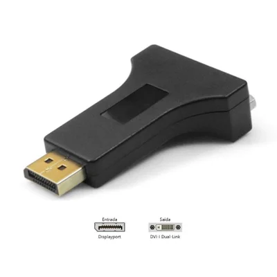 Adaptador Displayport(macho) /dvi (fêmea) Adp-dpdvi10bk