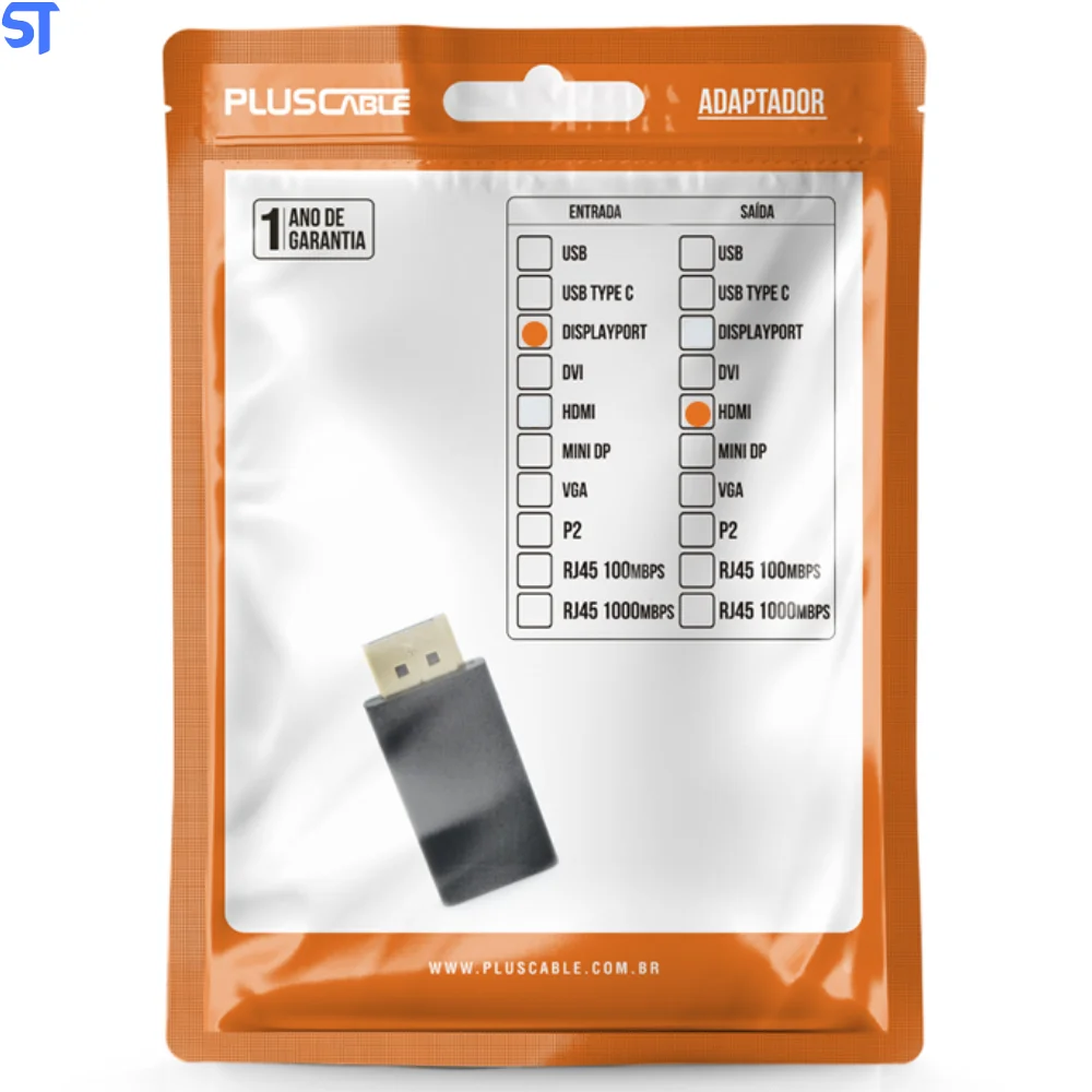 Imagem 4 de 5 do produto Adaptador Displayport/ HDMI Adp-dphdmi10bk Pluscable