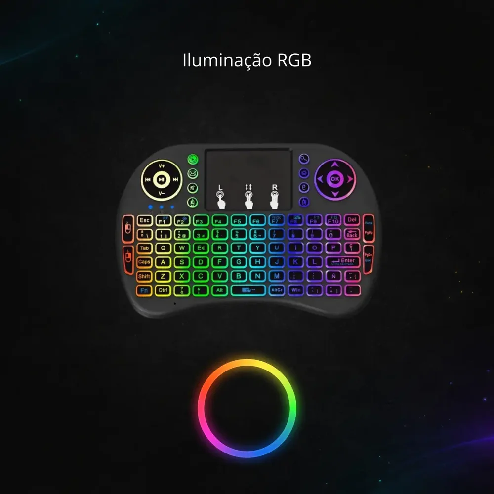 Imagem 4 de 5 do produto Mini Teclado Usb Sem Fio Para Notebook Smart Tv Android Box