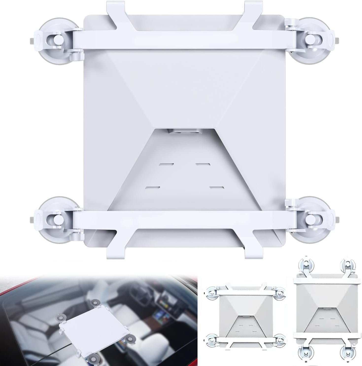 Suporte Para Starlink Mini Com 4 Ventosas Para Painel, Parabrisa, Teto, Avião, Barco, Casa E Janela - Resistente, Seguro, Instalação Fácil